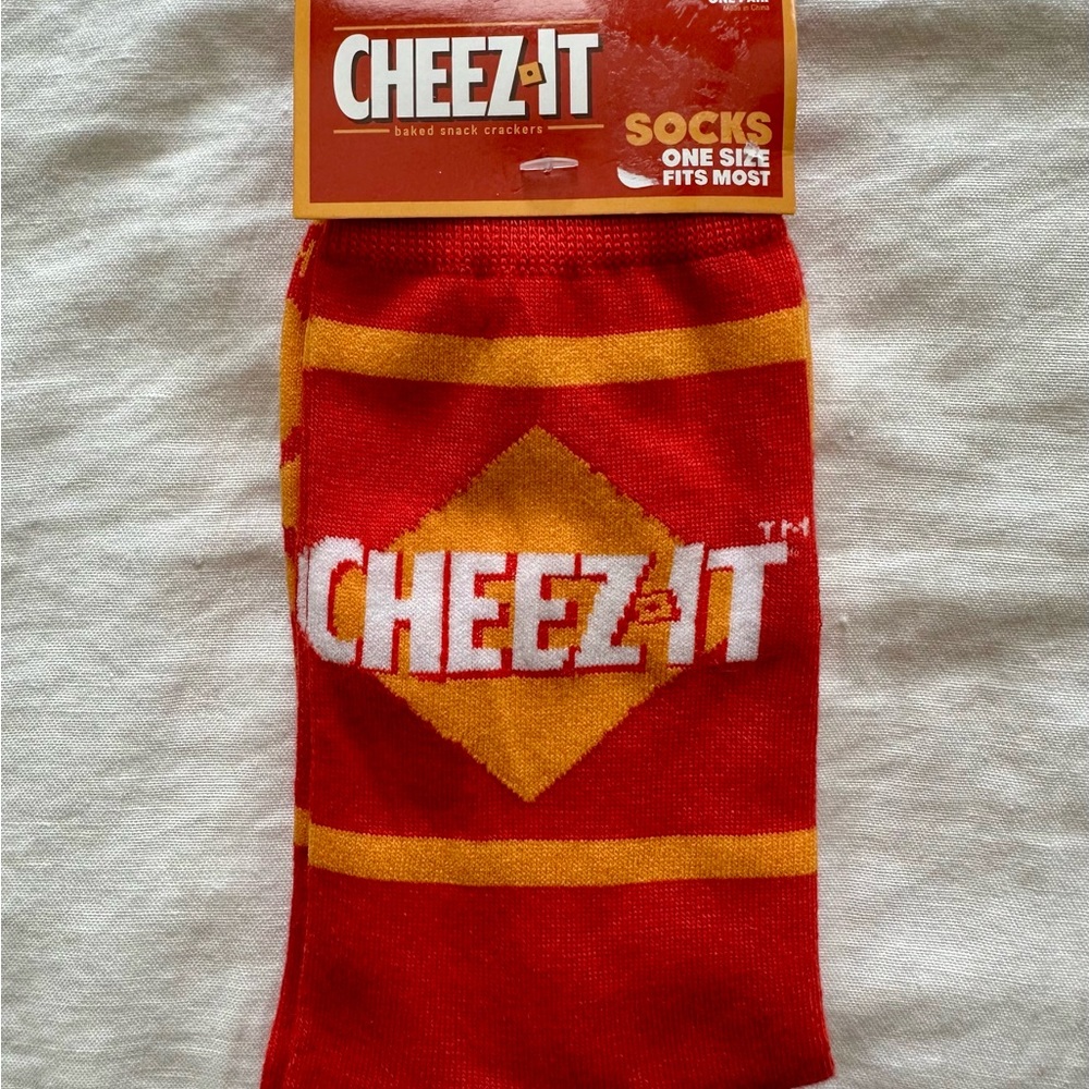 Cheez-It Red & Yellow Logo Crew Socks - Men's Casual Socks